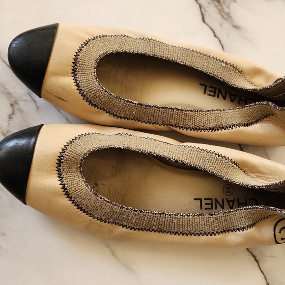 Chanel Ballet Flats Sz 10 (US 9) - Picture 2 of 9